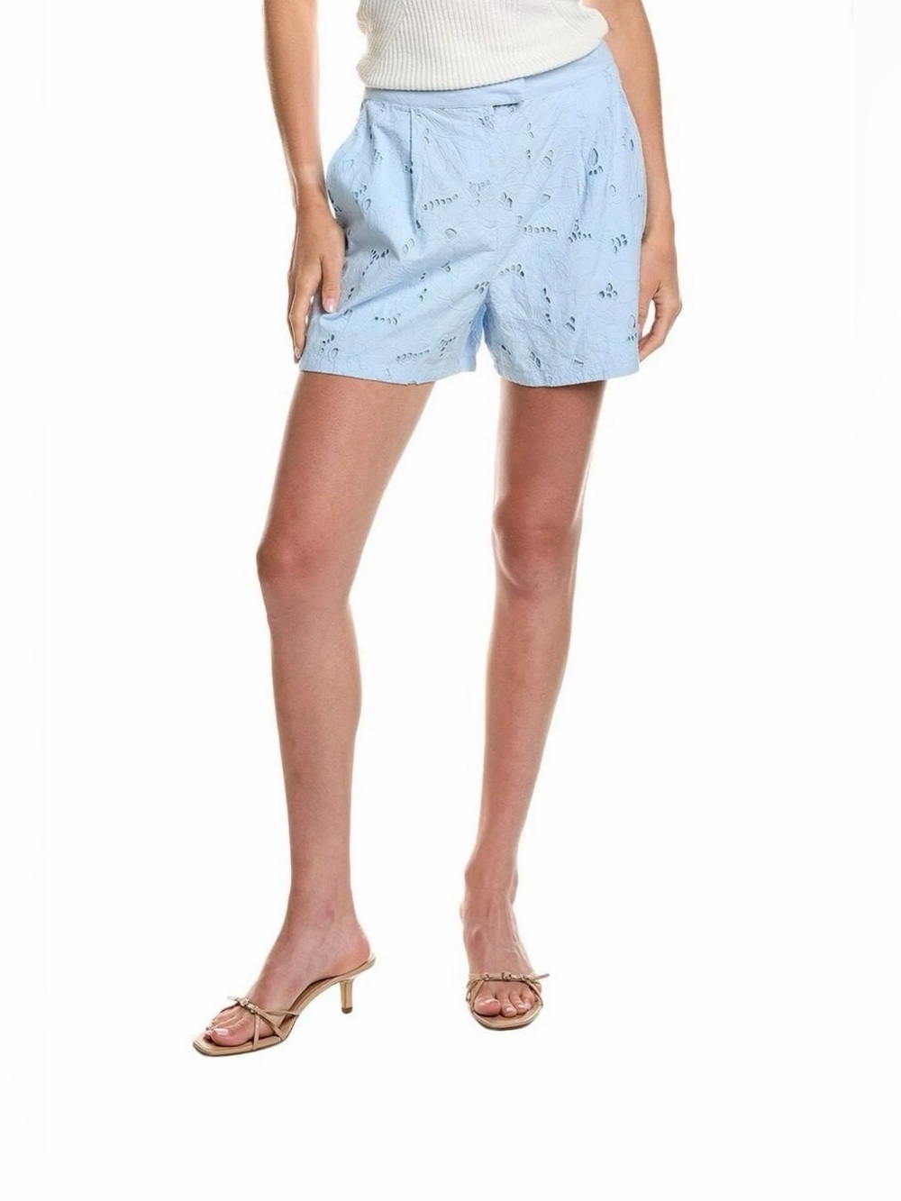 French Connection Rhodes Cotton Embroider Shorts